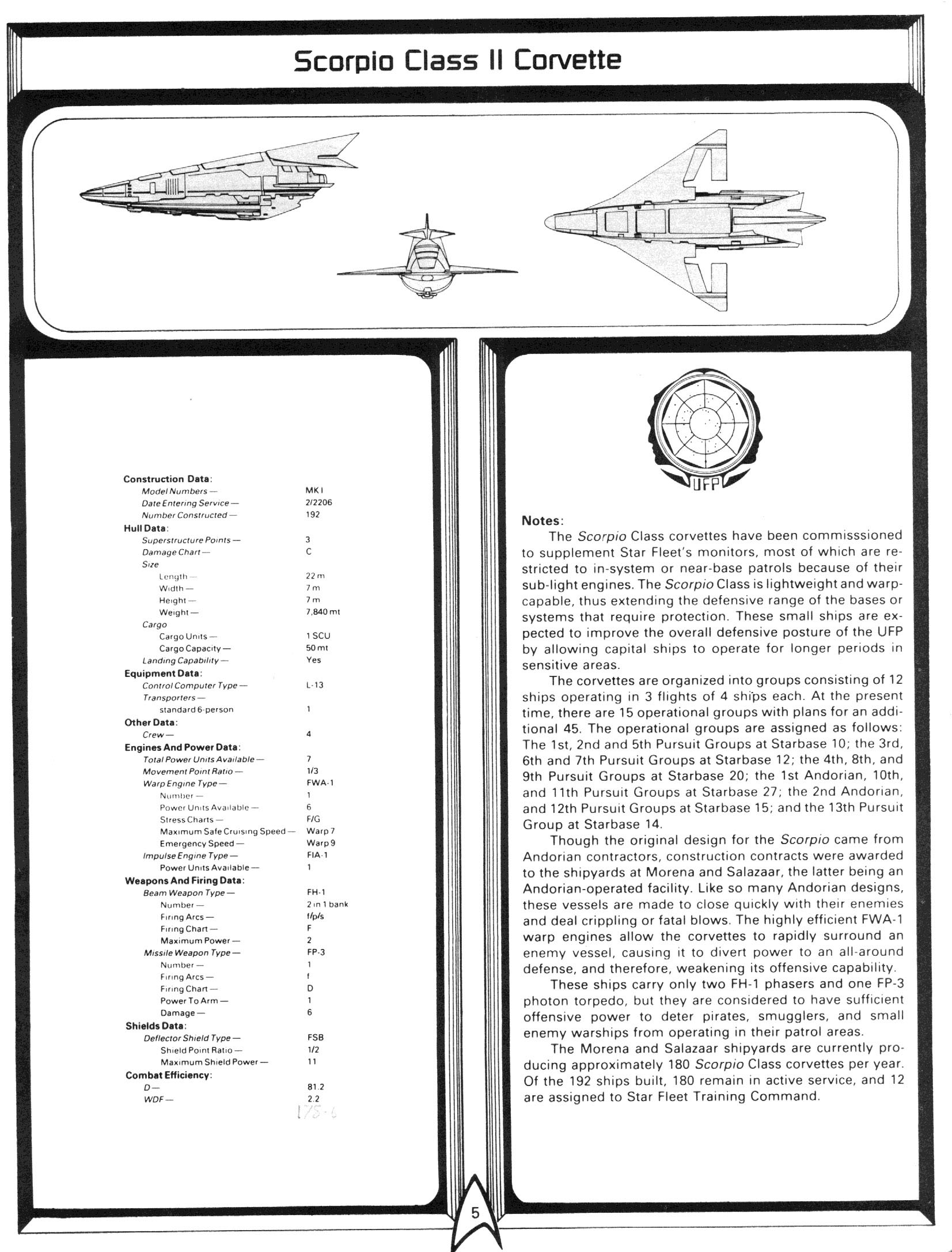 fasa star trek federation ship construction manual