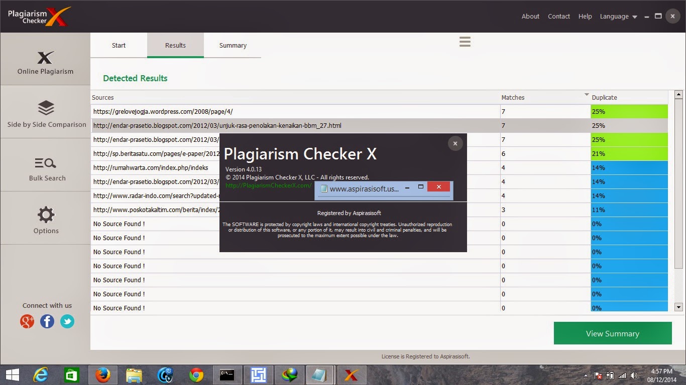 Plagiarism checker x serial number
